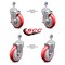 Service Caster Advance Tabco 190TA2554KIT Replacement Caster Set with Brakes, 4PK ADV-TS20S514-PPUB-RED-121334-2TLB2 - alternate 2
